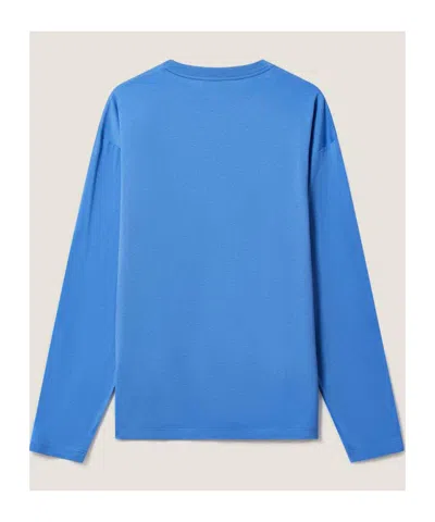 Miu Miu Long-sleeved T-shirt In Blue