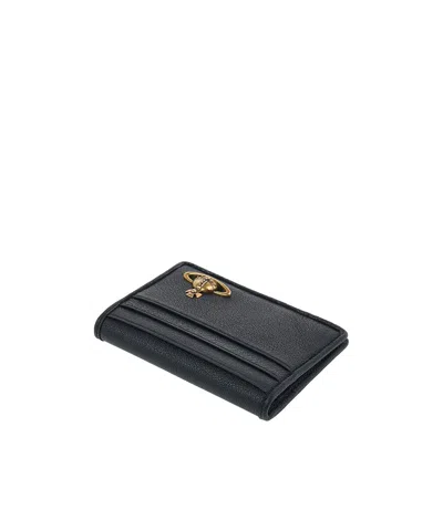 Vivienne Westwood Logo Card Holder In Black