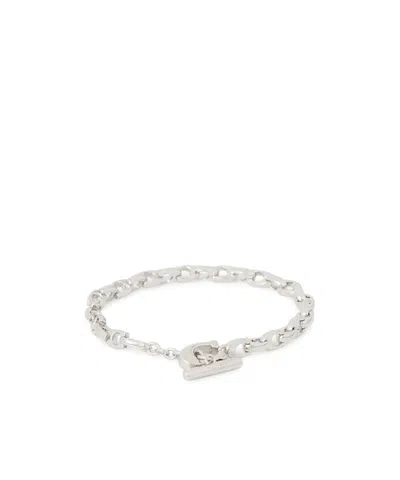 Coach Chain Bracelet In Metallic