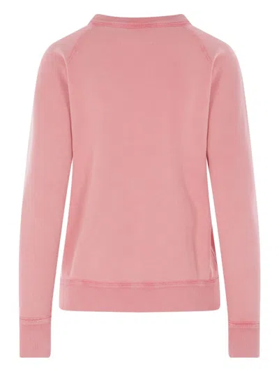 Isabel Marant Étoile Crew Neck Long-sleeved Sweatshirt In Pink