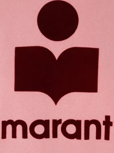 Isabel Marant Étoile Crew Neck Long-sleeved Sweatshirt In Pink