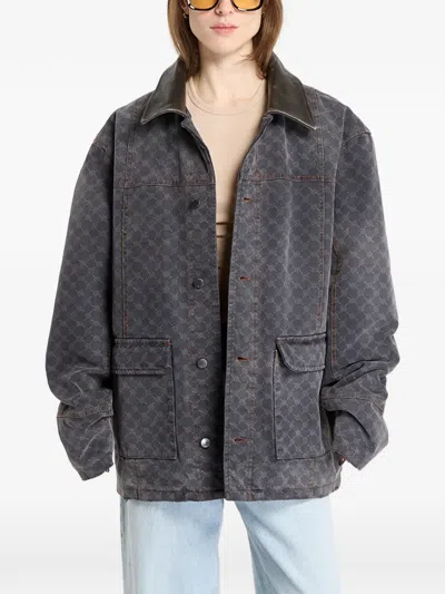 Daily Paper Monogram Workwear Jacket In Gray