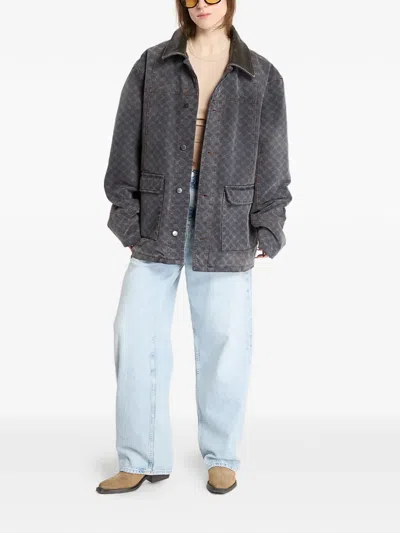 Daily Paper Monogram Workwear Jacket In Gray