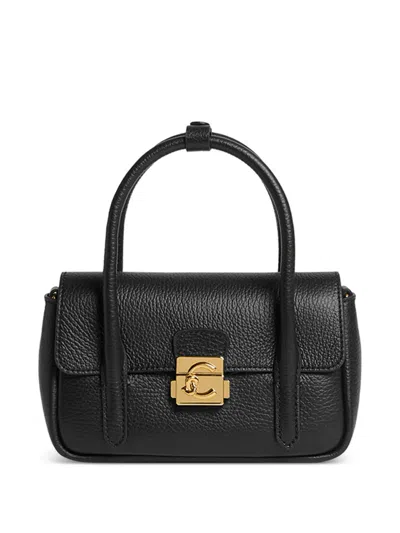 Coccinelle Mini Top-handle Tote Bag In Black