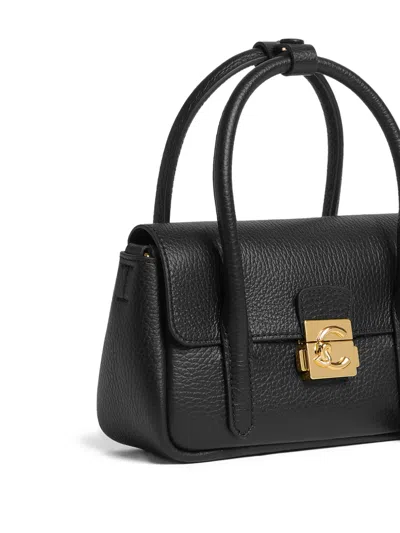 Coccinelle Mini Top-handle Tote Bag In Black