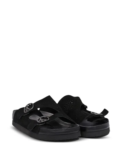 Needles Perforated Sandals In Black