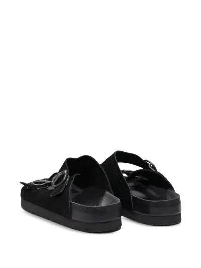 Needles Perforated Sandals In Black