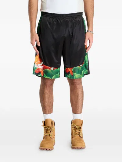 Pleasures X Boiler Room Aqua Shorts In Multi