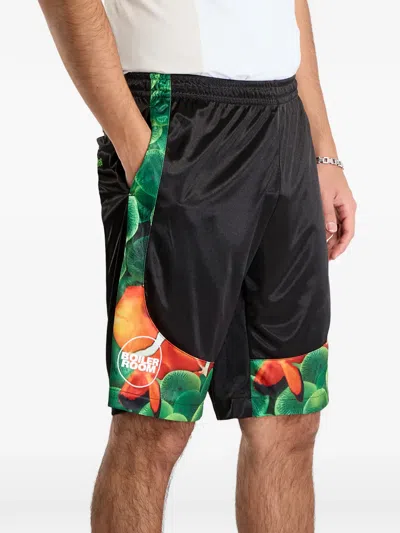 Pleasures X Boiler Room Aqua Shorts In Multi