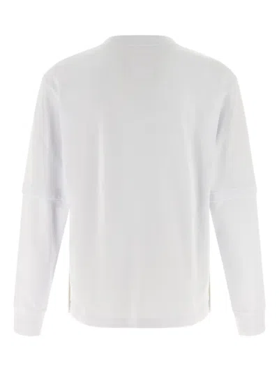 Sacai X Carhartt Wip Logo-patch T-shirt In White