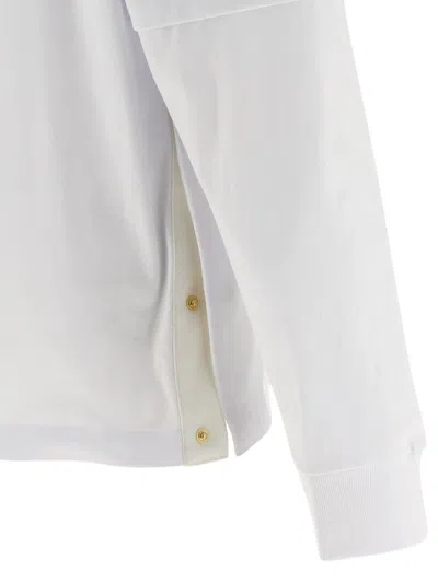 Sacai X Carhartt Wip Logo-patch T-shirt In White