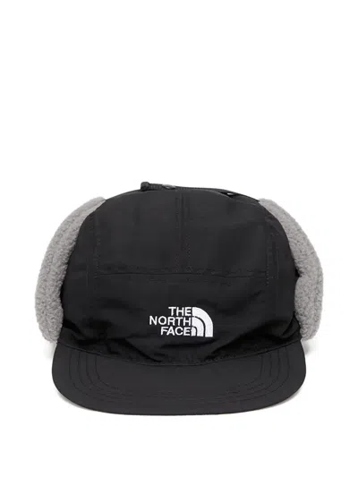 The North Face Yumiori Logo Trapper Hat In Black