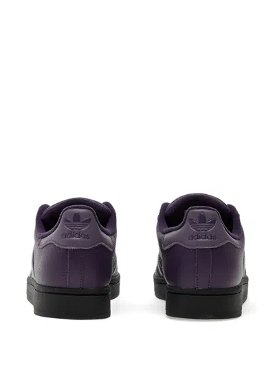 Adidas Originals Superstar Ii Lace-up Sneakers In Purple