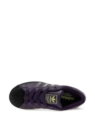 Adidas Originals Superstar Ii Lace-up Sneakers In Purple