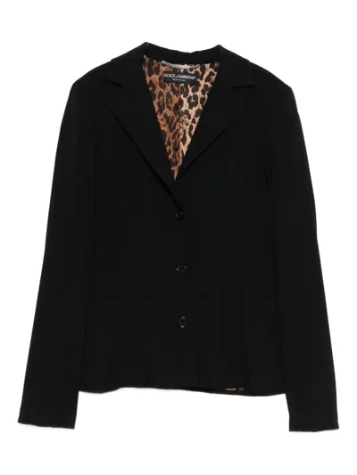 Pre-owned Dolce & Gabbana Single-breast Black Blazer