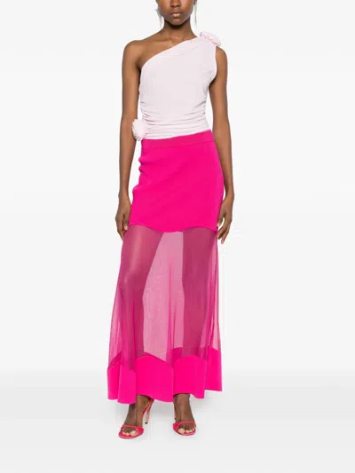 Pre-owned Alexander Mcqueen Elasticated-waist Skirt In Pink