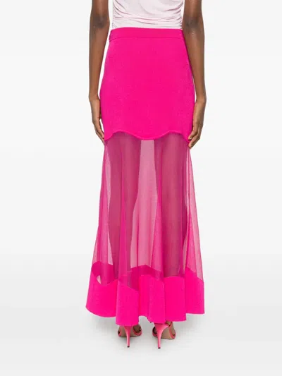 Pre-owned Alexander Mcqueen Elasticated-waist Skirt In Pink