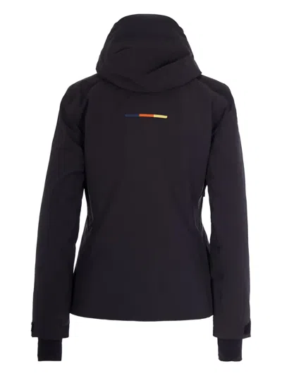 K-way Hooded Zip Jacket In Black