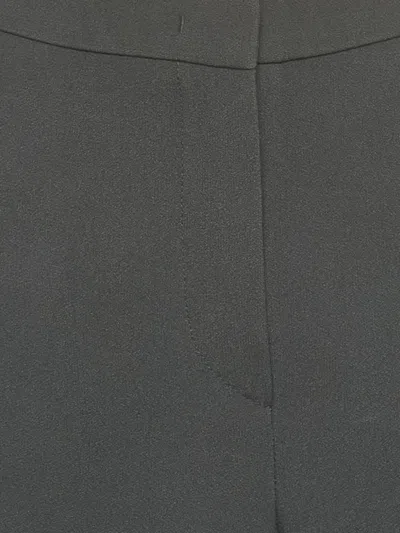 Pre-owned Emporio Armani Crepe Tailored Trousers In Blue