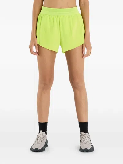 Nike Adv Mid-rise 3" Brief-lined Running Shorts In Green