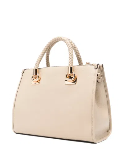 Liu •jo Medium Braided-handles Tote Bag In Neutral