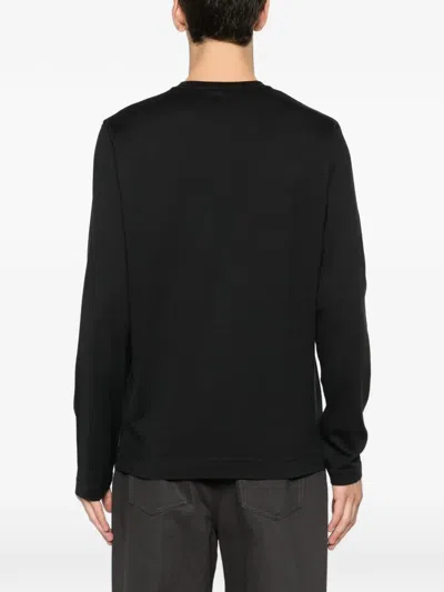 Fedeli Long-sleeve T-shirt In Black