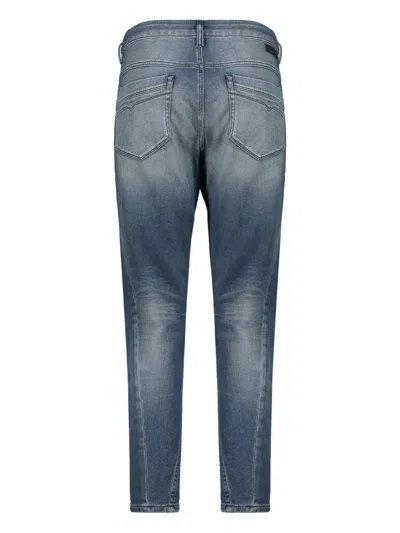 Diesel Washed Effect Five-pocket Jeans In Blue