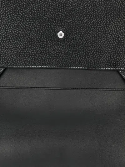 Polo Ralph Lauren Topstitch Envelope Purse In Black