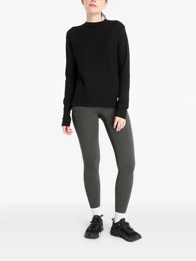 Craft Waffle Rn Top In Black