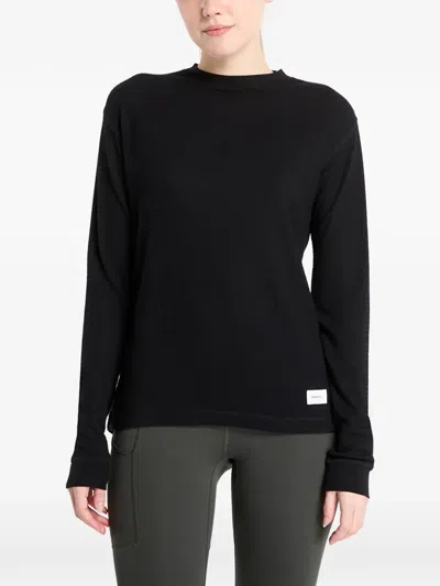 Craft Waffle Rn Top In Black