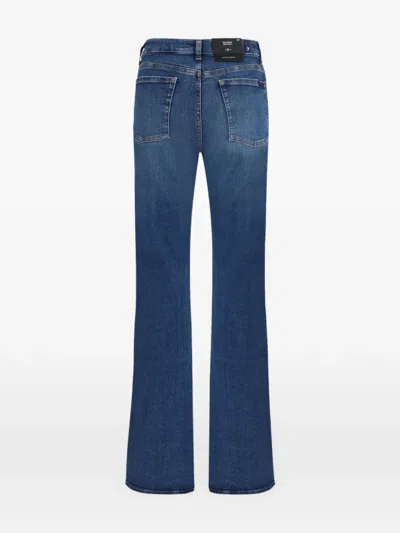 7 For All Mankind Belt-loop Five-pocket Jeans In Blue