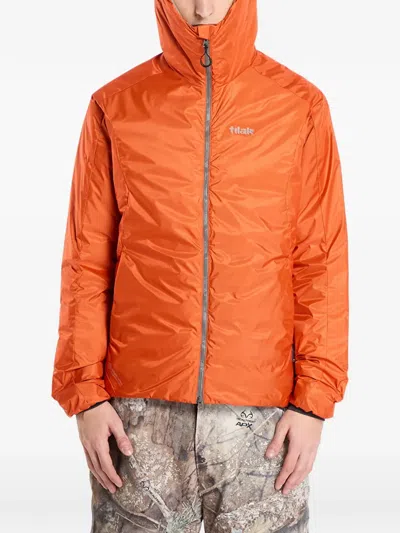 Tilak X Patizon Downlite Infinium Jacket In Orange
