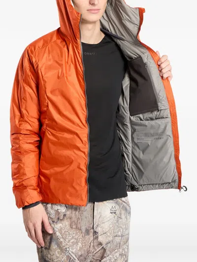 Tilak X Patizon Downlite Infinium Jacket In Orange
