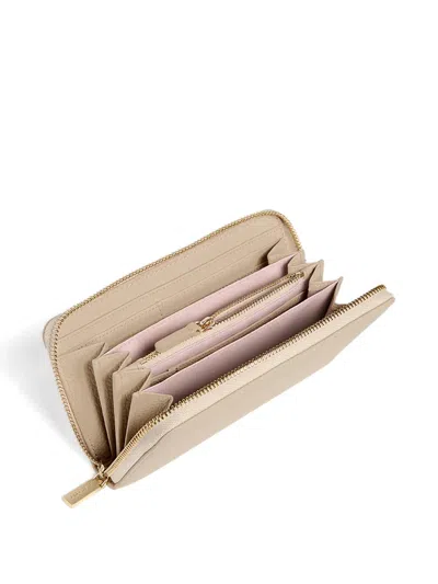 Coccinelle Zip-up Wallet In Neutral