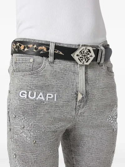 Guapi Flame-print Belt In Black