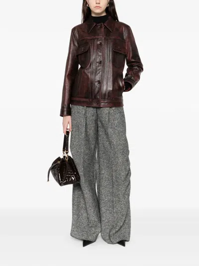 Dolce & Gabbana Flap-pocket Jacket In Brown