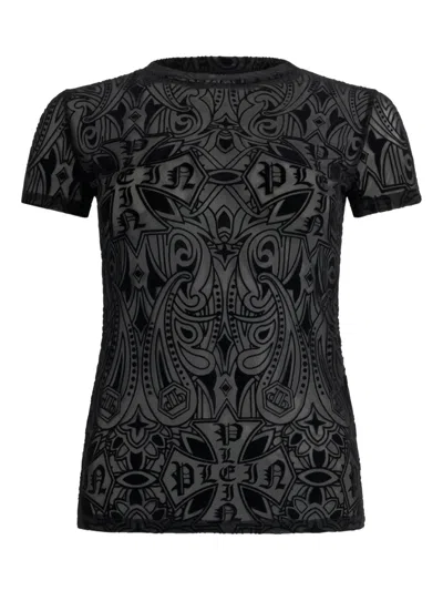 Philipp Plein Printed T-shirt In Black