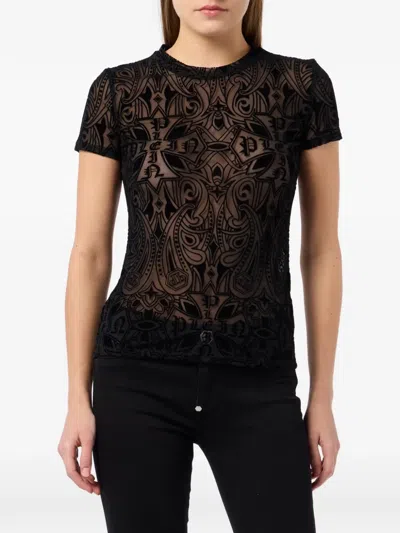 Philipp Plein Printed T-shirt In Black
