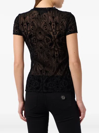 Philipp Plein Printed T-shirt In Black
