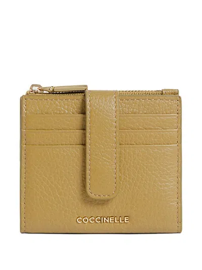 Coccinelle Logo-plaque Wallet In Brown