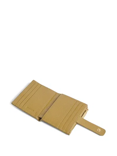 Coccinelle Logo-plaque Wallet In Brown