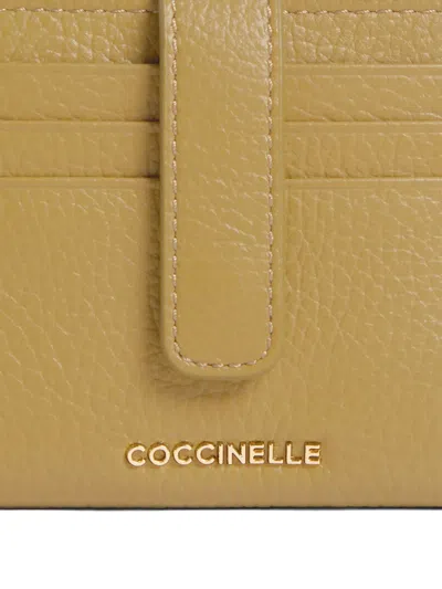 Coccinelle Logo-plaque Wallet In Brown