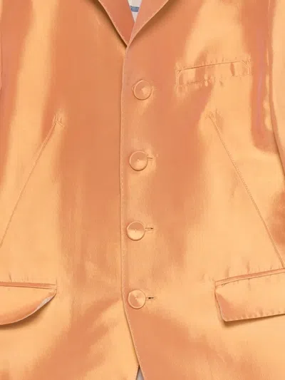 Pre-owned Jean Paul Gaultier 1998 Corseted Blazer In Orange