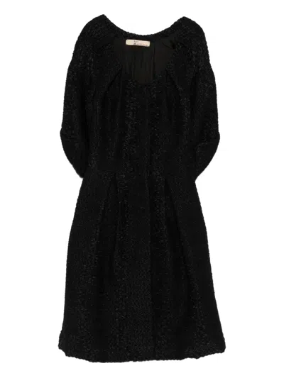 Pre-owned John Galliano Three-quarter Sleeve Dress Coat In Black