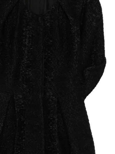 Pre-owned John Galliano Three-quarter Sleeve Dress Coat In Black