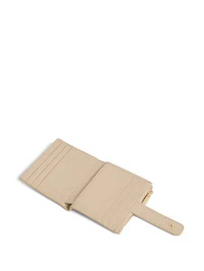 Coccinelle Press-stud-fastening Wallet In Neutral