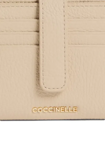 Coccinelle Press-stud-fastening Wallet In Neutral