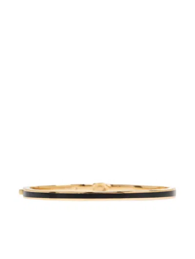 Coach Logo Enamelled Bangle In Gold