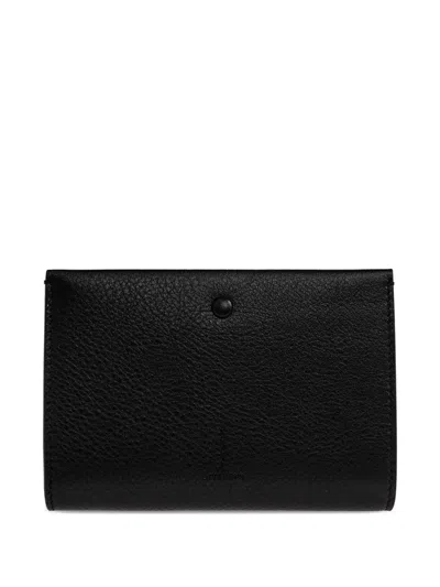 Givenchy Grained-leather Wallet In Black