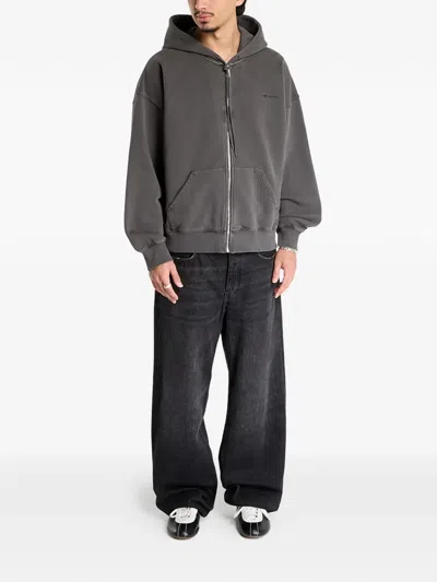 Carhartt Benton Zip-up Hoodie In Gray